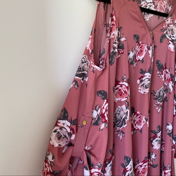 Plus size Floral Tunic - Picture 3 of 6